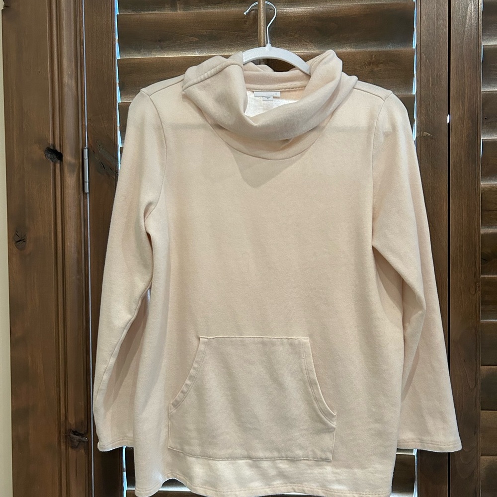 Cute J. Jill tunic with cowl neck and kangaroo pocket. Size M.